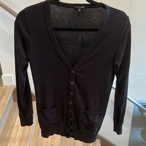 Talula Black Cotton Cardigan